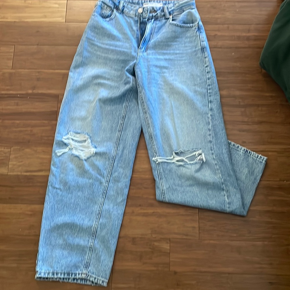Garage denim straight leg jeans